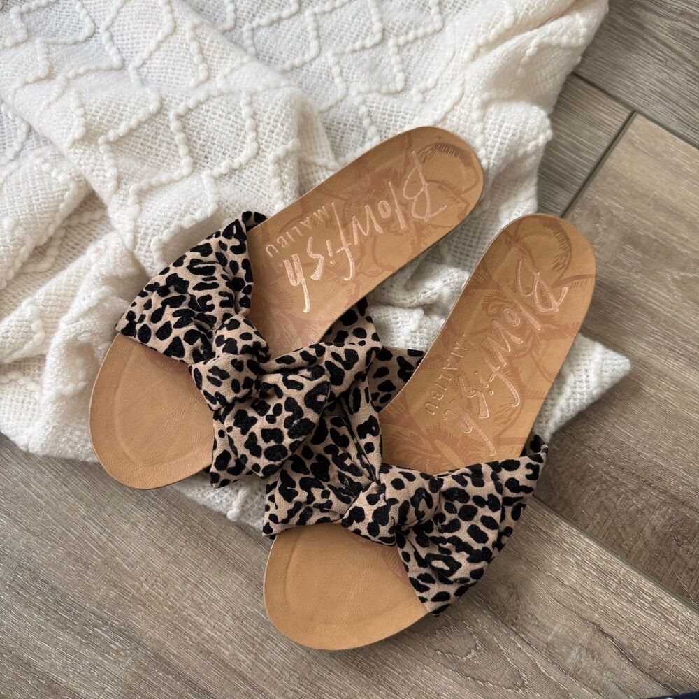 Blowfish Malibu Leopard Print Sandals